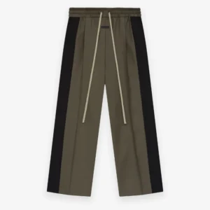 Essentials Wool Silk Side Stripe Pants