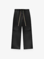 Essentials Neoprene Knee Pleat Wide Leg Pant