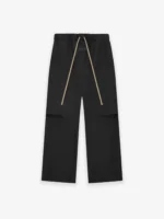 Essentials Rubber Knee Pleat Wide Leg Pant