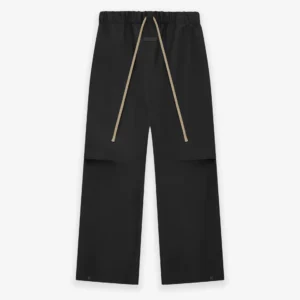 Essentials Rubber Knee Pleat Wide Leg Pant