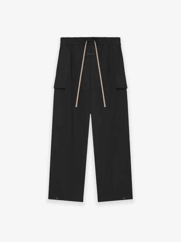 Essentials Weighted Twill Wide Leg Cargo Pants